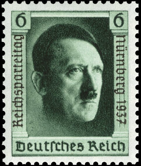 1937 hitler francobollo da foglietto